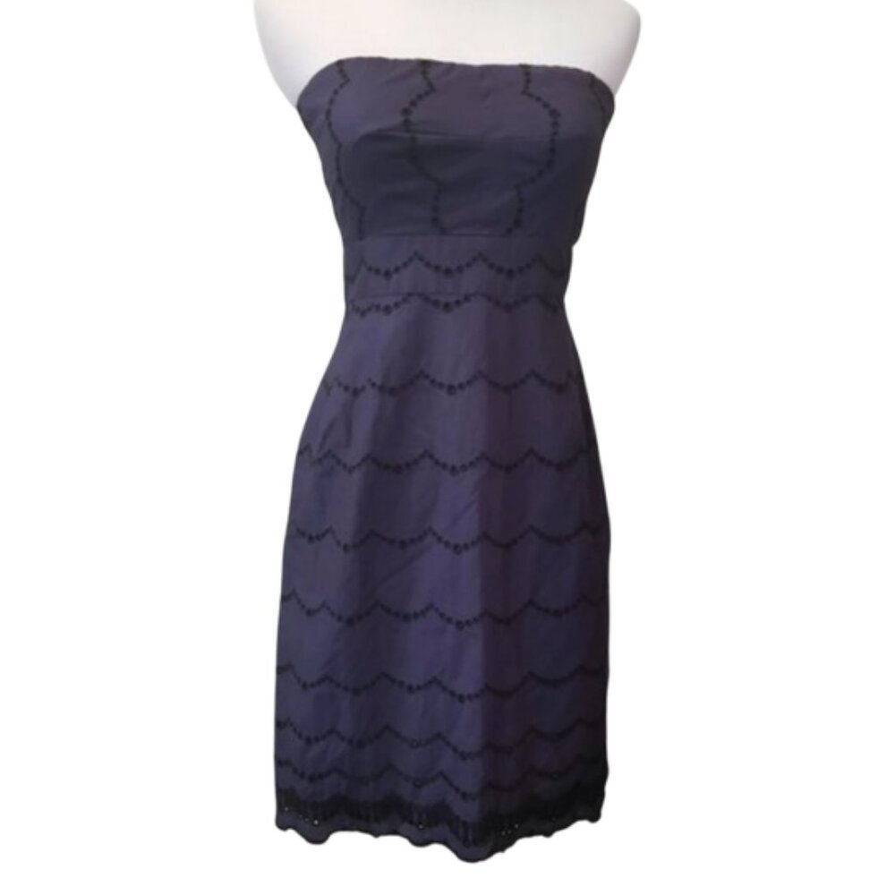 J.CREW Embroidered Eyelet Scalloped Dress (J26)